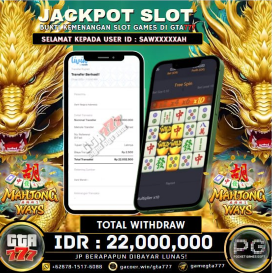 Kemenangan Mahjong Ways Hingga 22 Juta