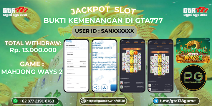 Kemenangan Mahjong Ways 2 Hingga 13 Juta GTA777