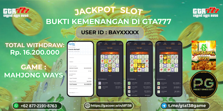 Jackpot di Mahjong Ways Hingga 16,2 Juta