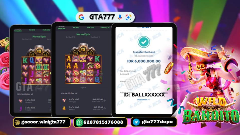 BUKTI KEMENANGAN MEMBER JACKPOT RP. 6JUTA