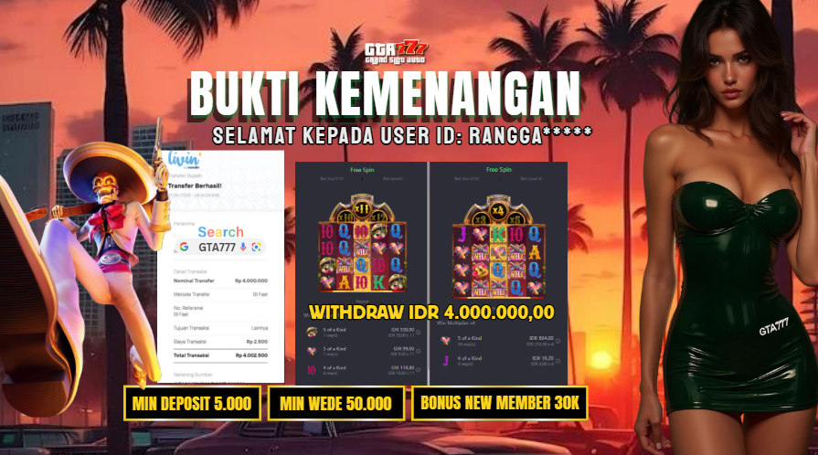 BUKTI KEMENANGAN MEMBER JACKPOT RP. 40 JUTA