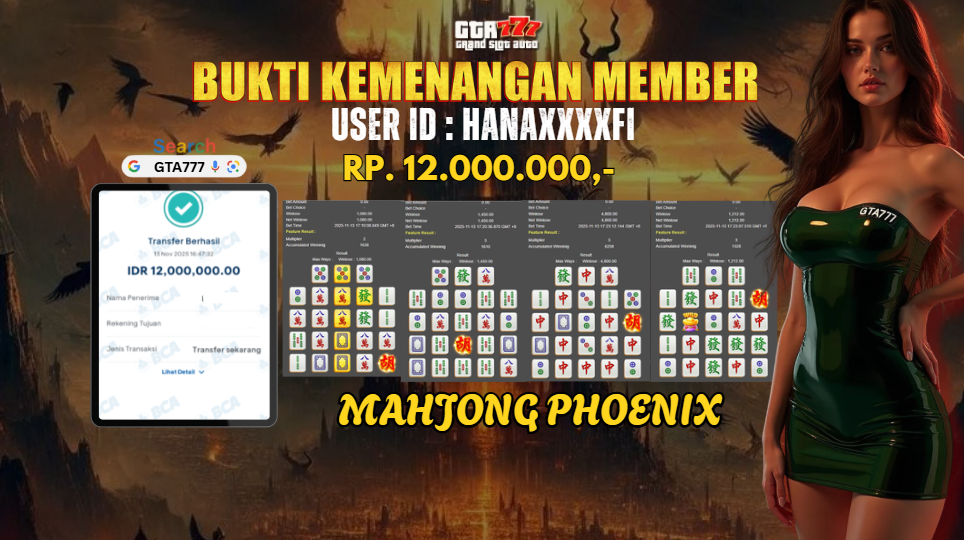 BUKTI KEMENANGAN DI BAYAR LUNAS RP. 12.000.000