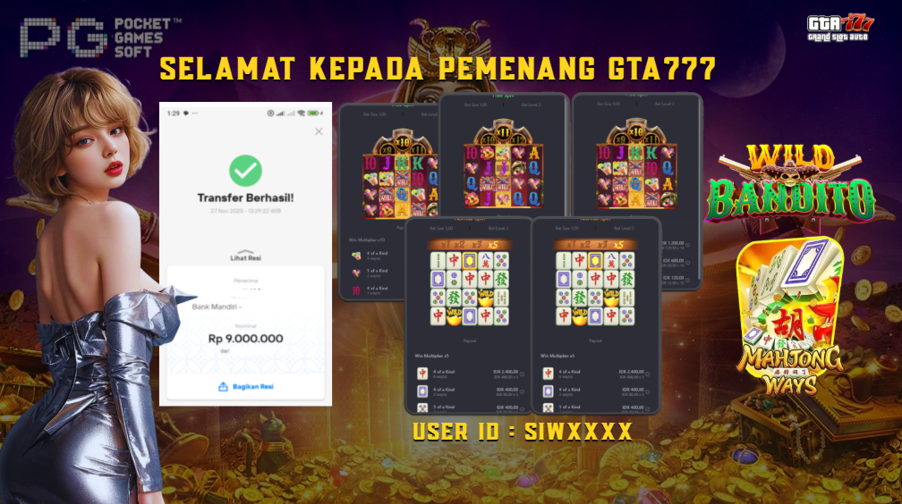 BUKTI KEMENANGAN DI BAYAR LUNAS RP. 9.000.000