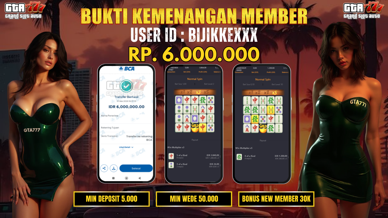 BUKTI KEMENANGAN DI BAYAR LUNAS RP. 6.000.000