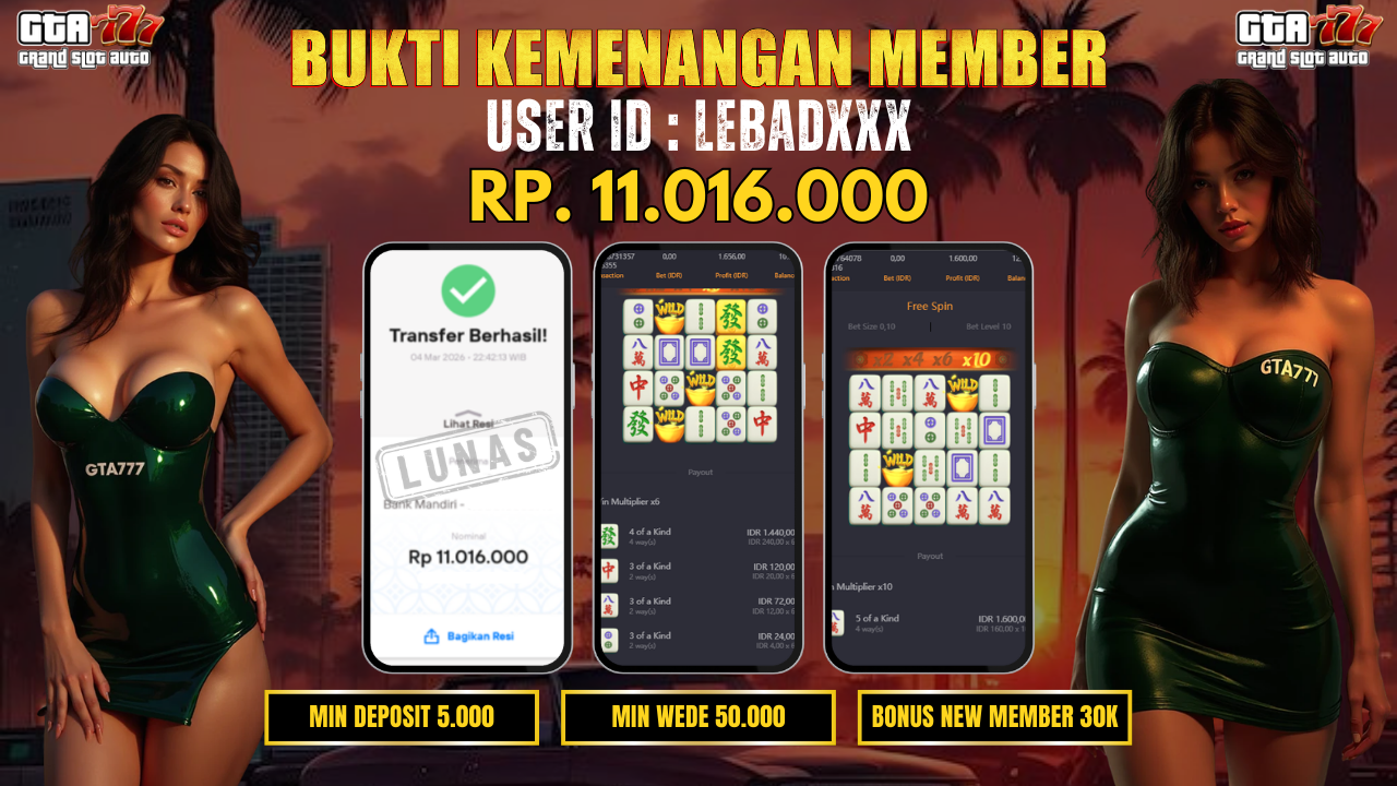 BUKTI KEMENANGAN DI BAYAR LUNAS RP. 11.016.000